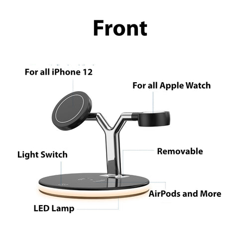 Betacom MageSafe 3-1 iPhone 16 iWatch AirPods Qi charging Dock Black