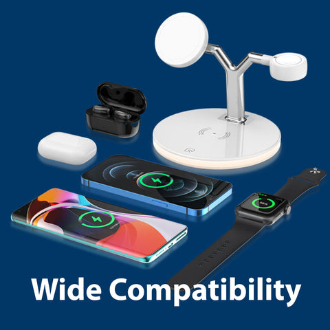 Betacom MageSafe 3-1 iPhone 16 iWatch AirPods Qi charging Dock Black