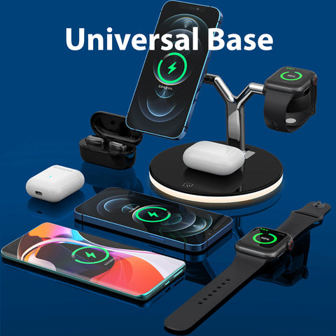 Betacom MageSafe 3-1 iPhone 16 iWatch AirPods Qi charging Dock Black